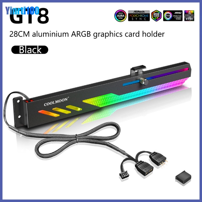 Giá Đỡ Card Đồ Họa Yinrti Coolmoon Gt8 5v Argb Hỗ Trợ Vga