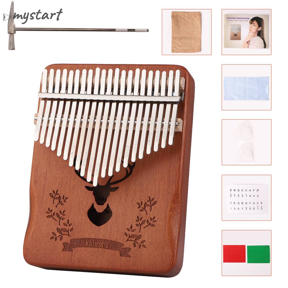 Đàn Kalimba 21 Phím Bằng Gỗ Trơn