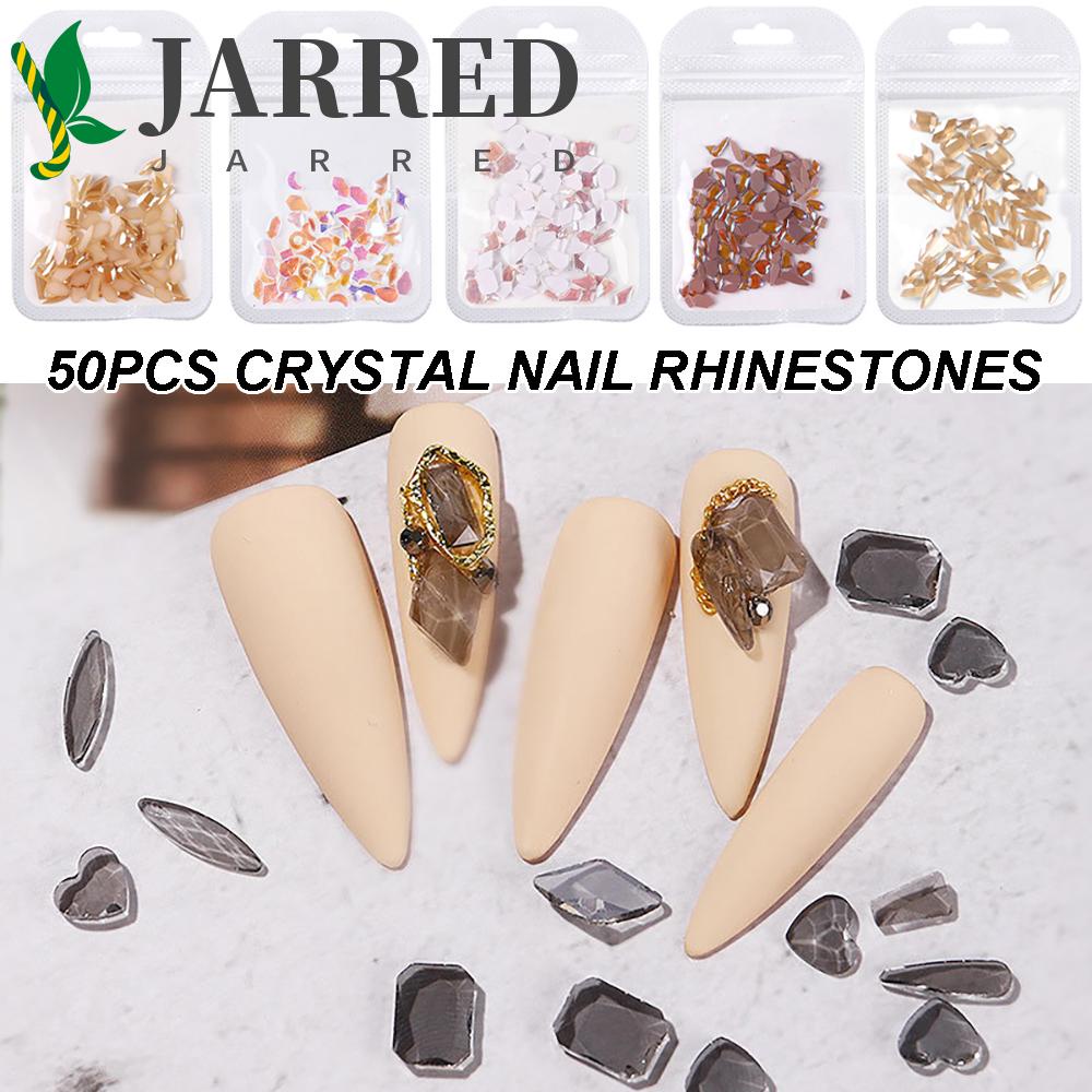 Bộ 50 Hạt Đá 3D Lấp Lánh Dùng Trang Trí Móng Tay Diy