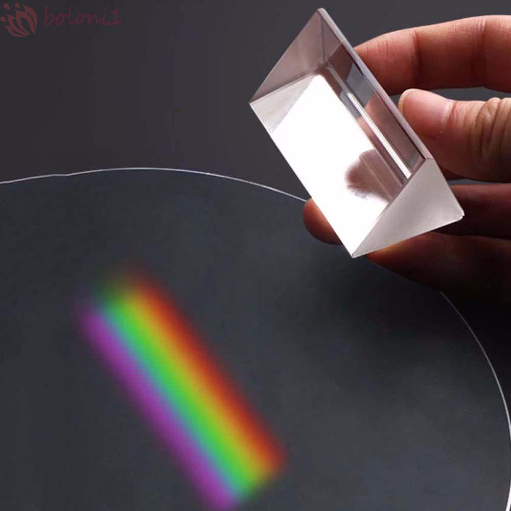 [COD] Cầu Vồng Prisma Đồ Chơi Dạy Học Phản Quang Góc Phải Bằng Kính Quang Học Dành Cho|Khối Lăng Kính Quang Học Hình Tam Giác Nhiều Màu Sắc