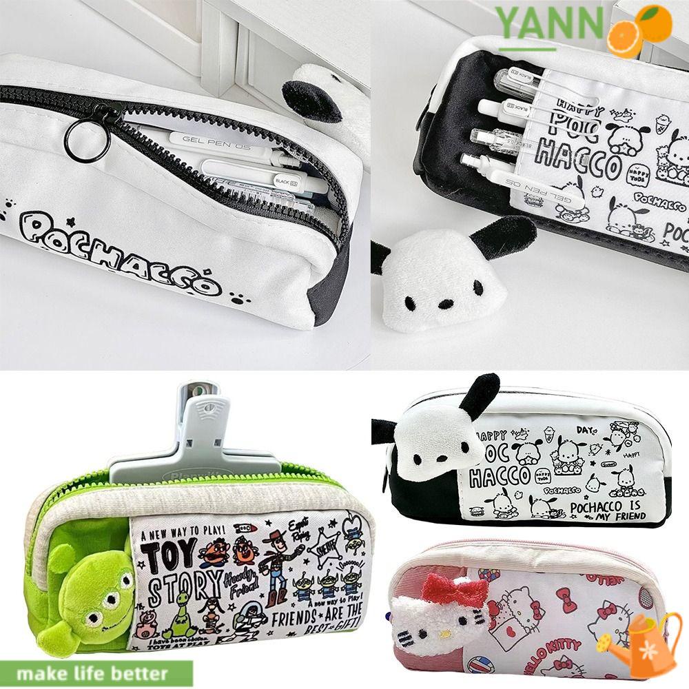 Túi Đựng Bút 1 Ngăn Bằng Vải Họa Tiết Chó Pacha Dễ Thương