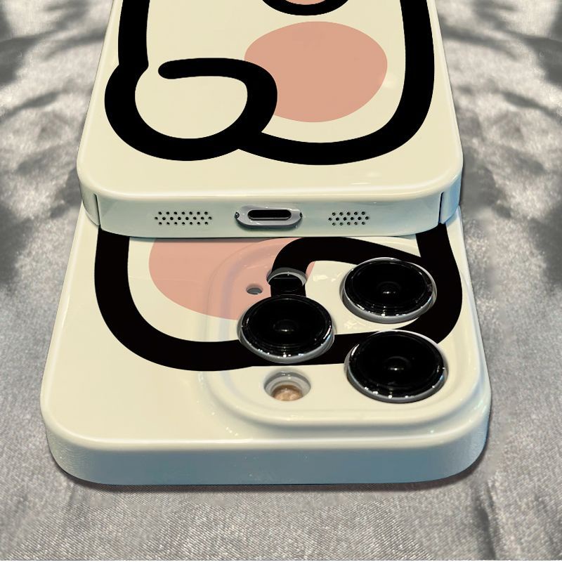 Ốp Điện Thoại Dẻo Họa Tiết Mặt Heo Dễ Thương Chống Sốc Cho iPhone12 11 6In DY5Z Plus 14Pro 7813