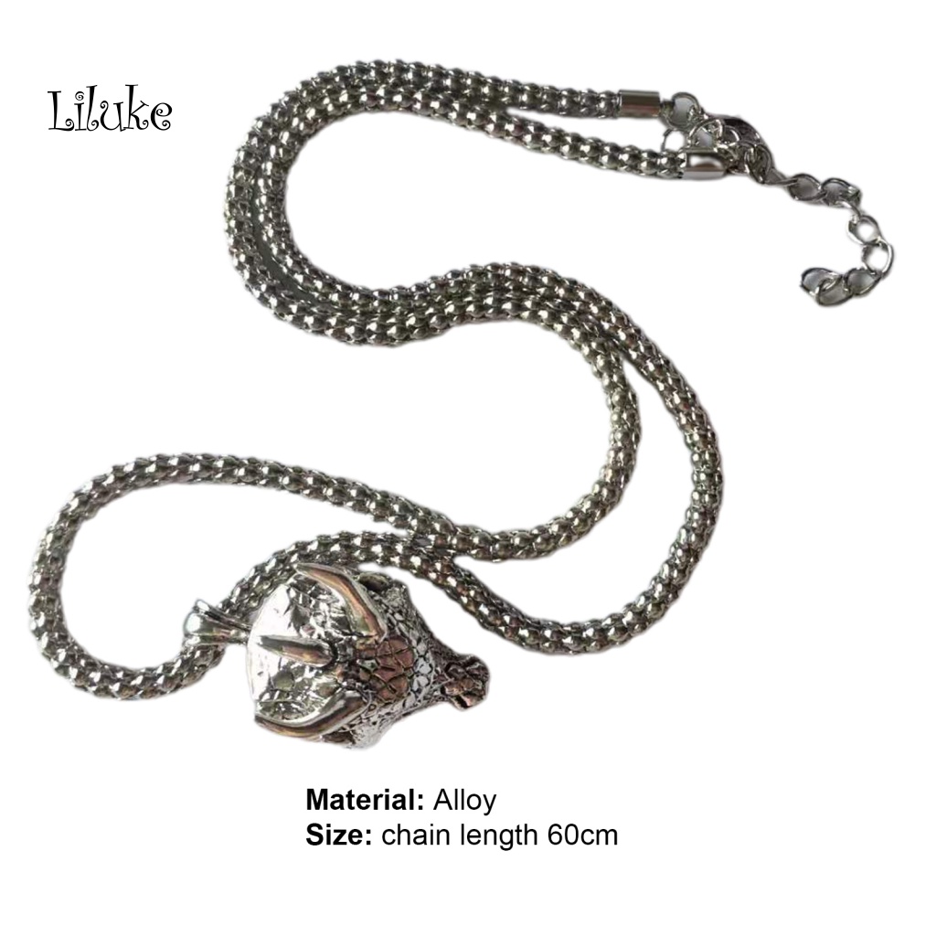 Vòng cổ Hợp Kim Màu Trơn Trang Trí Hình Rồng Cá Tính Cho Nam