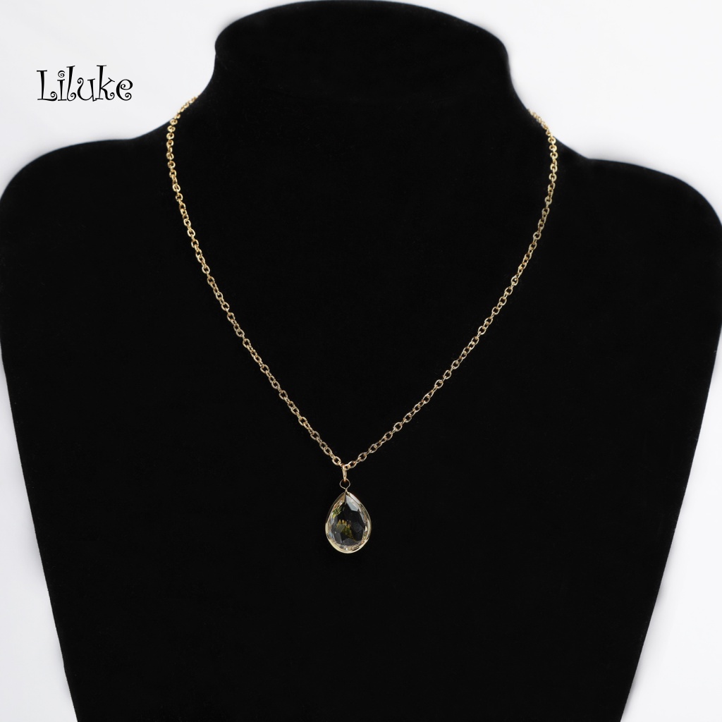 Vòng cổ Hợp Kim Trang Trí Mặt Hình Cây Thông Và Giọt Nước Xinh Xắn Cho Nữ