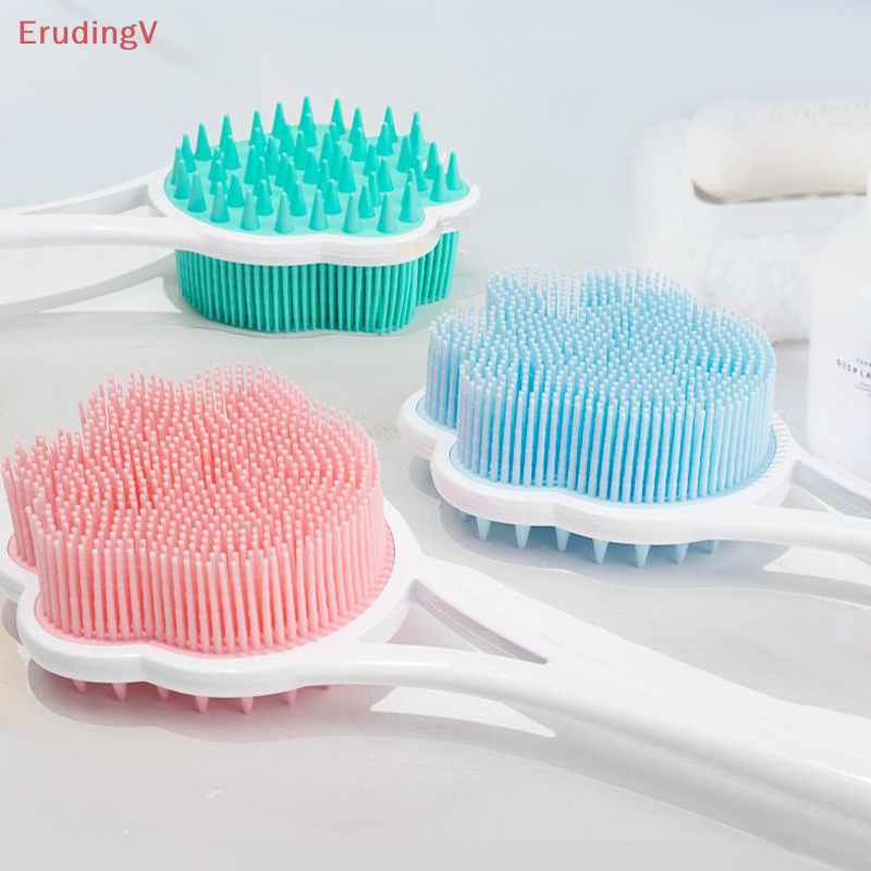 Bàn Chải Chà Lưng Hai Mặt Bằng Silicone Tiện Dụng Khi Tắm
