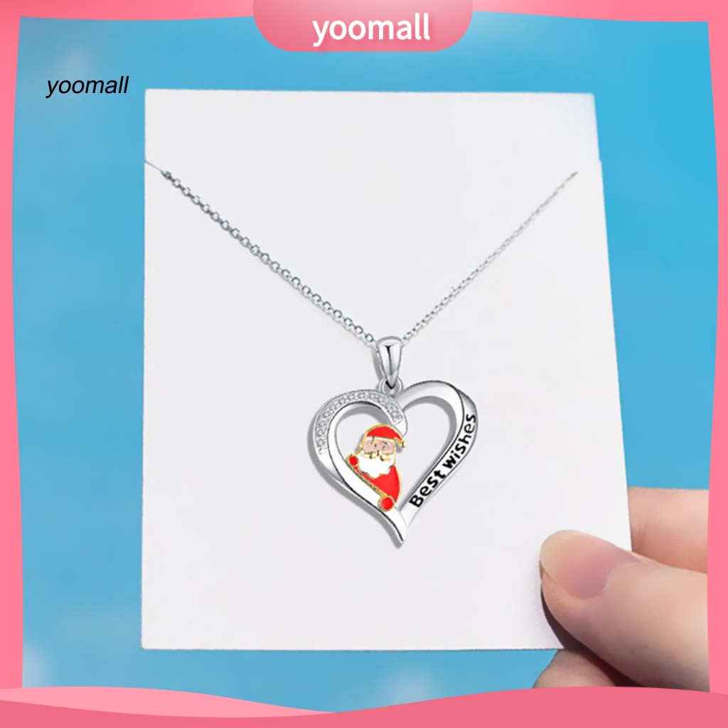 Vòng cổ Mặt Hình Trái Tim Đính Đá Lấp Lánh Cho Nữ