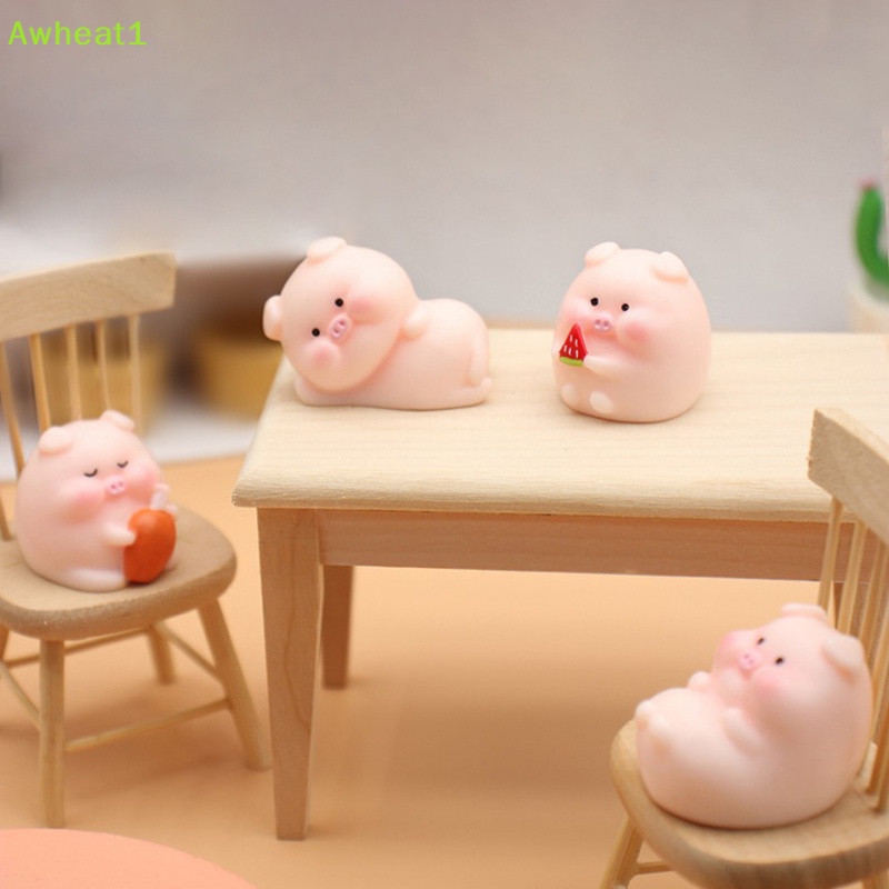 Mô Hình Chú Heo Mini Dễ Thương Trang Trí Tiểu Cảnh