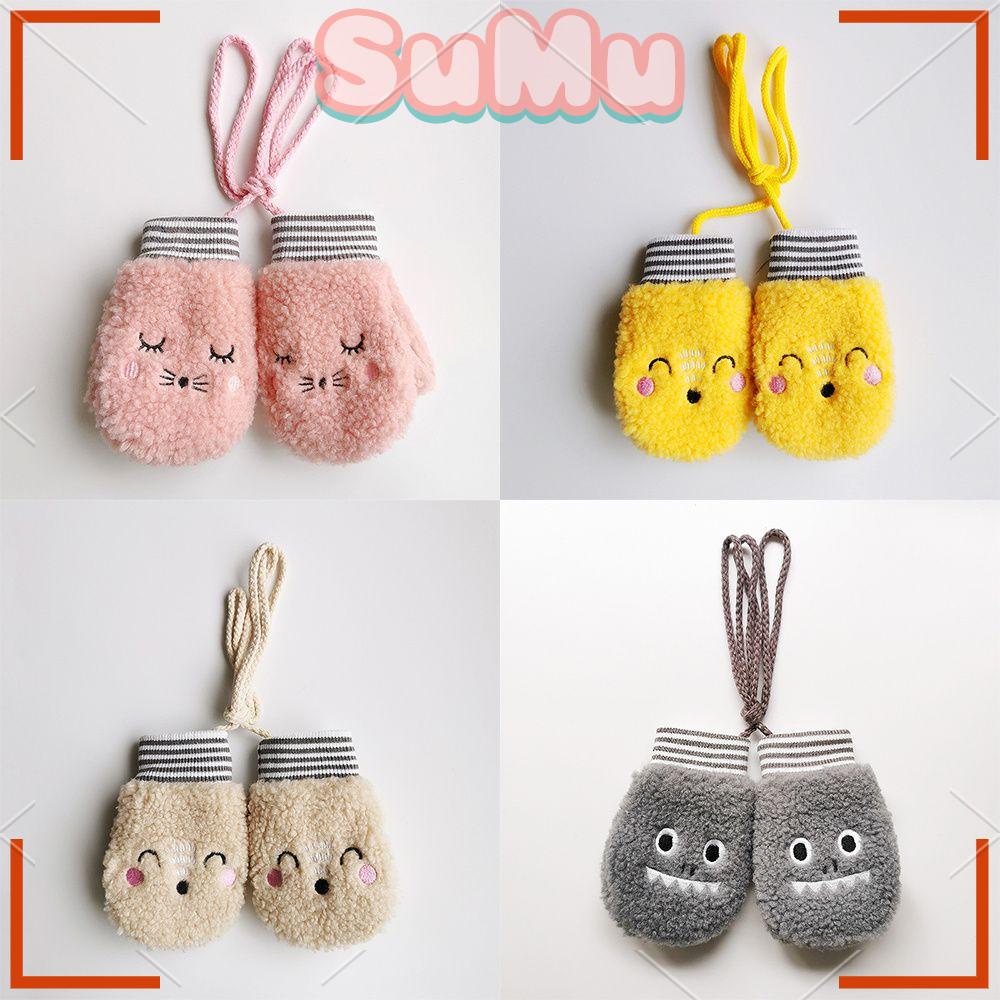 Đôi Găng Tay Đan Len Giữ Ấm Dễ Thương Cho Bé