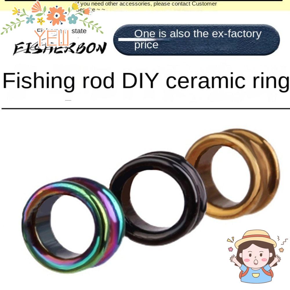 Vòng Dây Gắn Cần Câu Cá 3 Sợi Chuyên Dụng Cao Cấp#-6# Vòng Gốm Sứ Hình Chữ O Nhiều Kích Cỡ Khác Nhau Dùng Trong Câu Cá