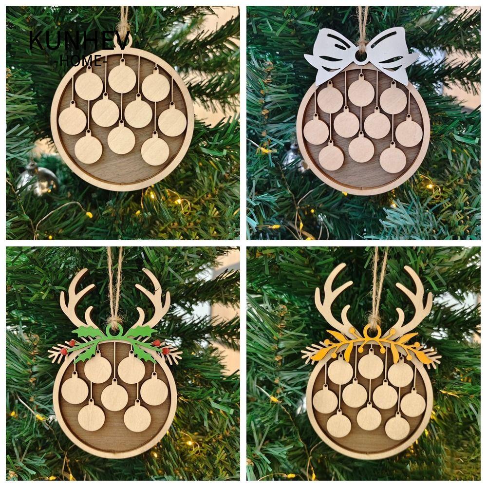 KUNHEV Phụ Kiện Trang Trí Cây Thông Giáng Sinh Hình Tuần Lộc Dễ Thương Xinh Xắn