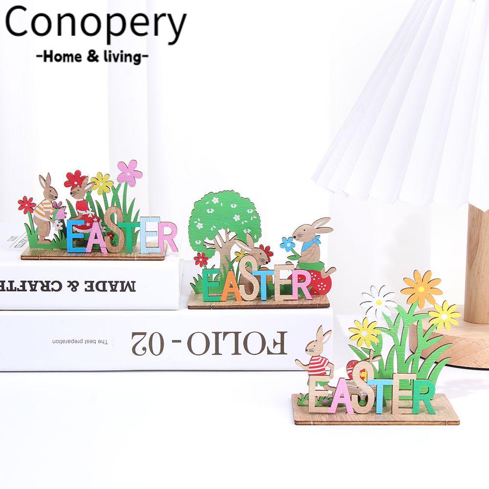 CONOPERY Thỏ Phục Sinh 3D Thủ Công Dùng Trang Trí Độc Đáo Mới