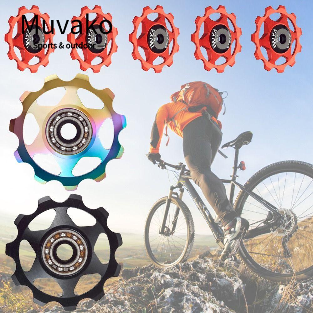 MUVAKO Ròng Rọc Hướng Dẫn Bánh Sau Xe Đạp Leo Núi Chống Nước Chống Bụi