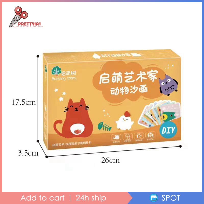 Bộ Dụng Cụ Vẽ Tranh Cát 12 Màu Dành Cho Trẻ Em