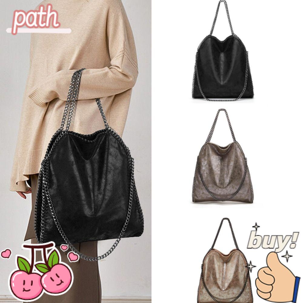 PATH Túi Da Pu Đeo Dưới Cánh Tay Sức Chứa Lớn Thời Trang Cho Nữ