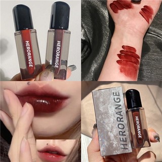Son Tint Bóng HERORANGE Dạng Lỏng Dưỡng Ẩm Làm Trắng Da Không Dễ Phai Màu Chất Son Mềm Mịn Không Gây Khô Môi
