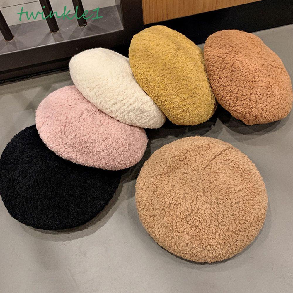 TWINKLE Mũ Beret Lông Cừu Lấp Lánh Thời Trang Thu Đông Hàn Quốc Độc Đáo