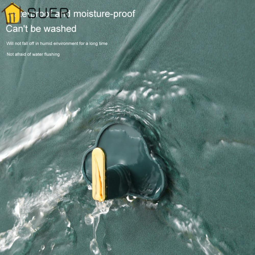 SUENIN Bộ 4 Móc Treo Quần Áo Gắn Tường Trang Trí