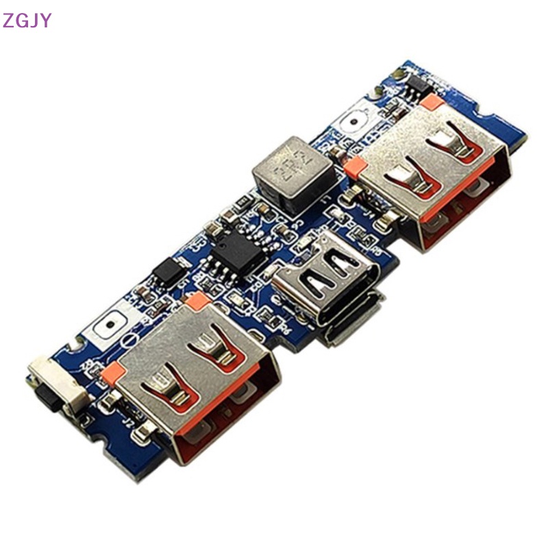 Bảng Mạch Sạc Pin ZGJY Lithium Hai Cổng USB 5V 2.4A Micro / Type-C USB 18650 Mới