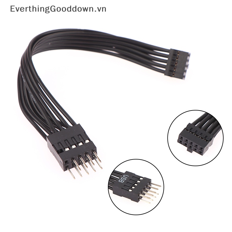 Bảng Mạch Chủ Chuyển Đổi Cổng USB Loại Nhỏ 10Pin Sang ATX 9Pin