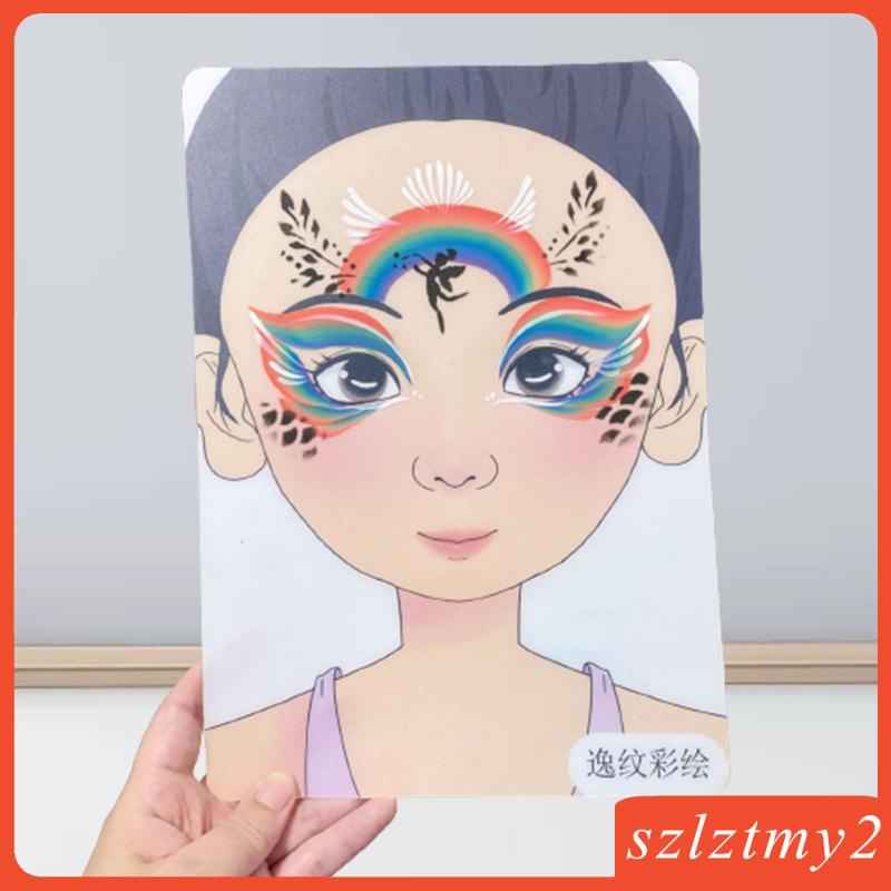 Khuôn Vẽ Trang Điểm Tiện Lợi Szlztmy2 Dành Cho Trẻ Em