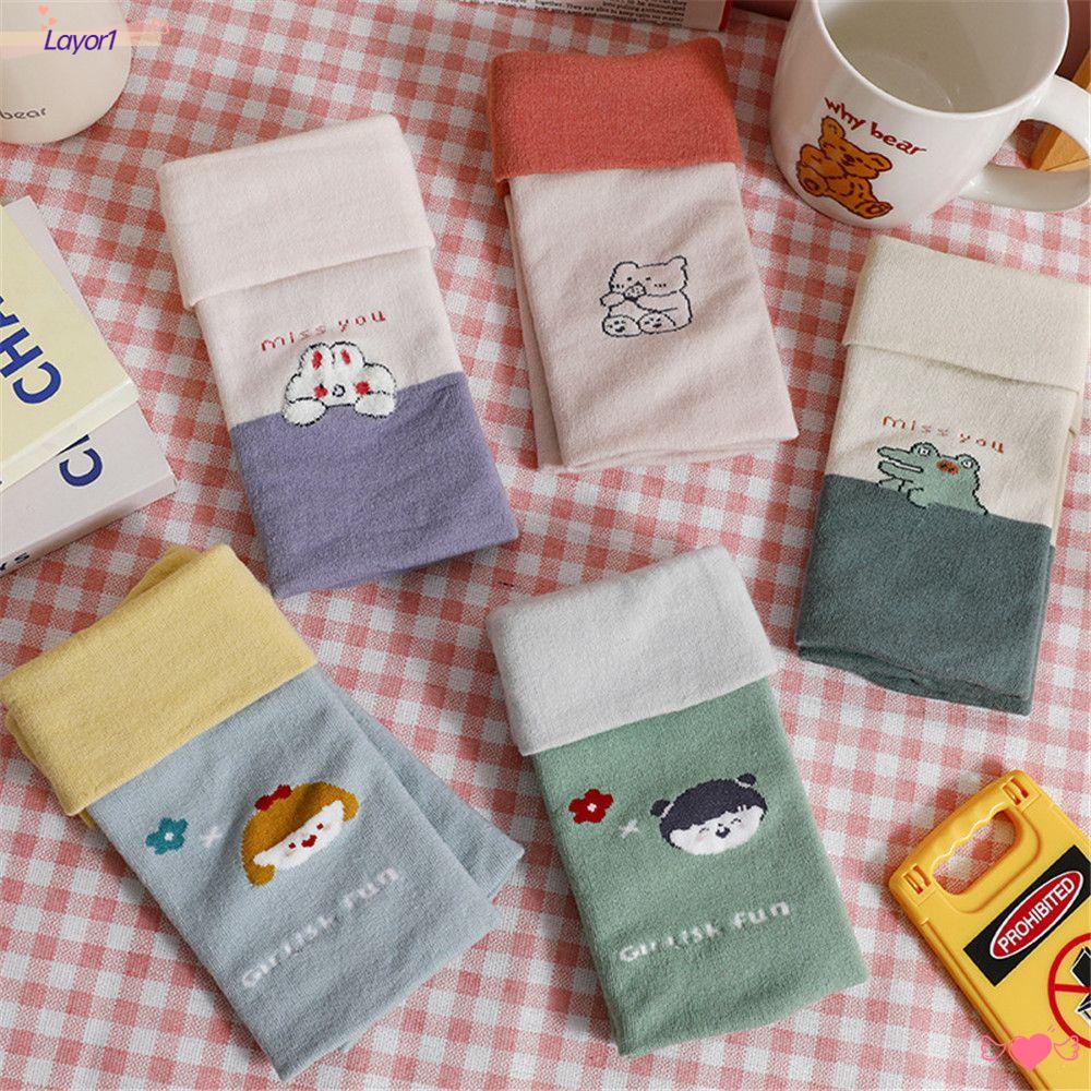 LAYOR1 Găng Tay Dệt Kim Hở Ngón Thoải Mái LAYOR1 Cho Học Sinh