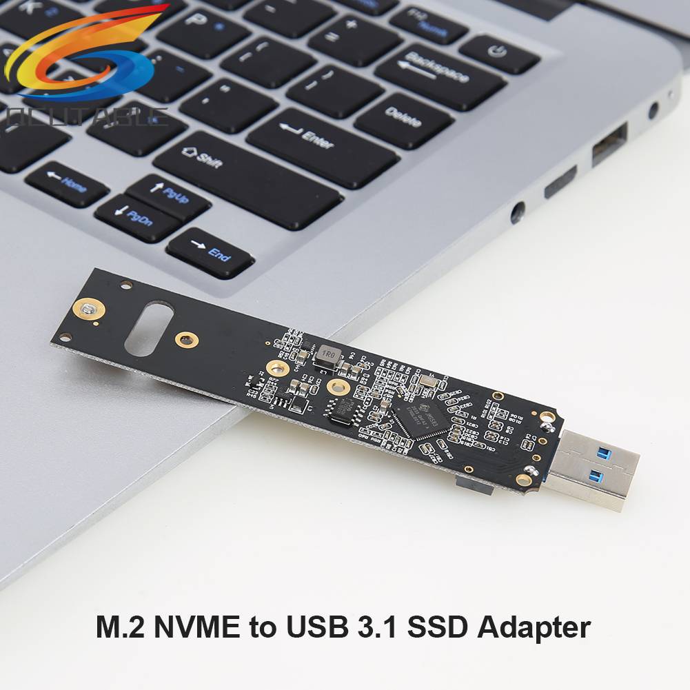 Thẻ Chuyển Đổi NVMe Sang USB 10Gbps M.2 M Key SSD Sang USB 3.1 Gen 2 Type A