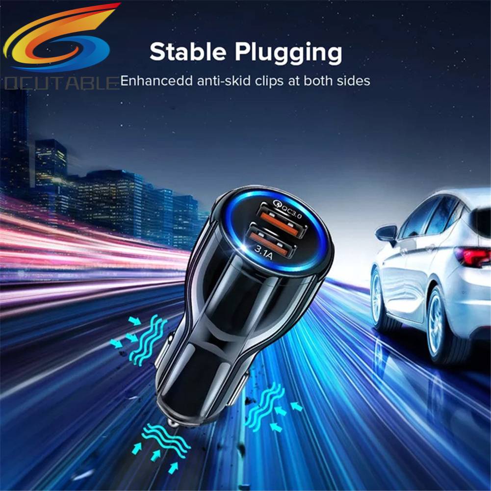 Cốc Sạc Điện Thoại Nhanh QC3.0 Cho Xe Hơi
