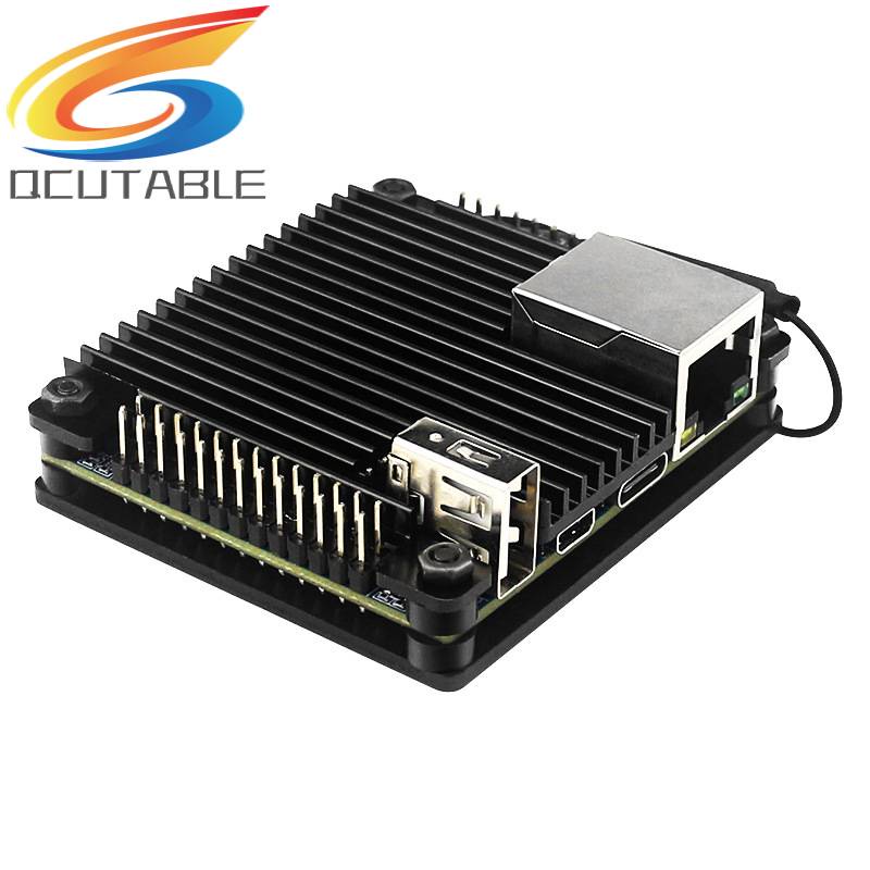 Ốp Lưng Nhôm Làm Mát Màu Cam Pi Zero / Orange Pi Zero 2 Đen