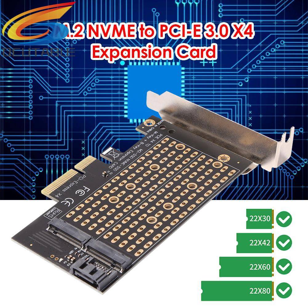 Thẻ Chuyển Đổi PCIE Sang M2 / M.2 NVME M2 NGFF SSD Sang SATA PCI-E X4 M Kèm Chìa Khóa