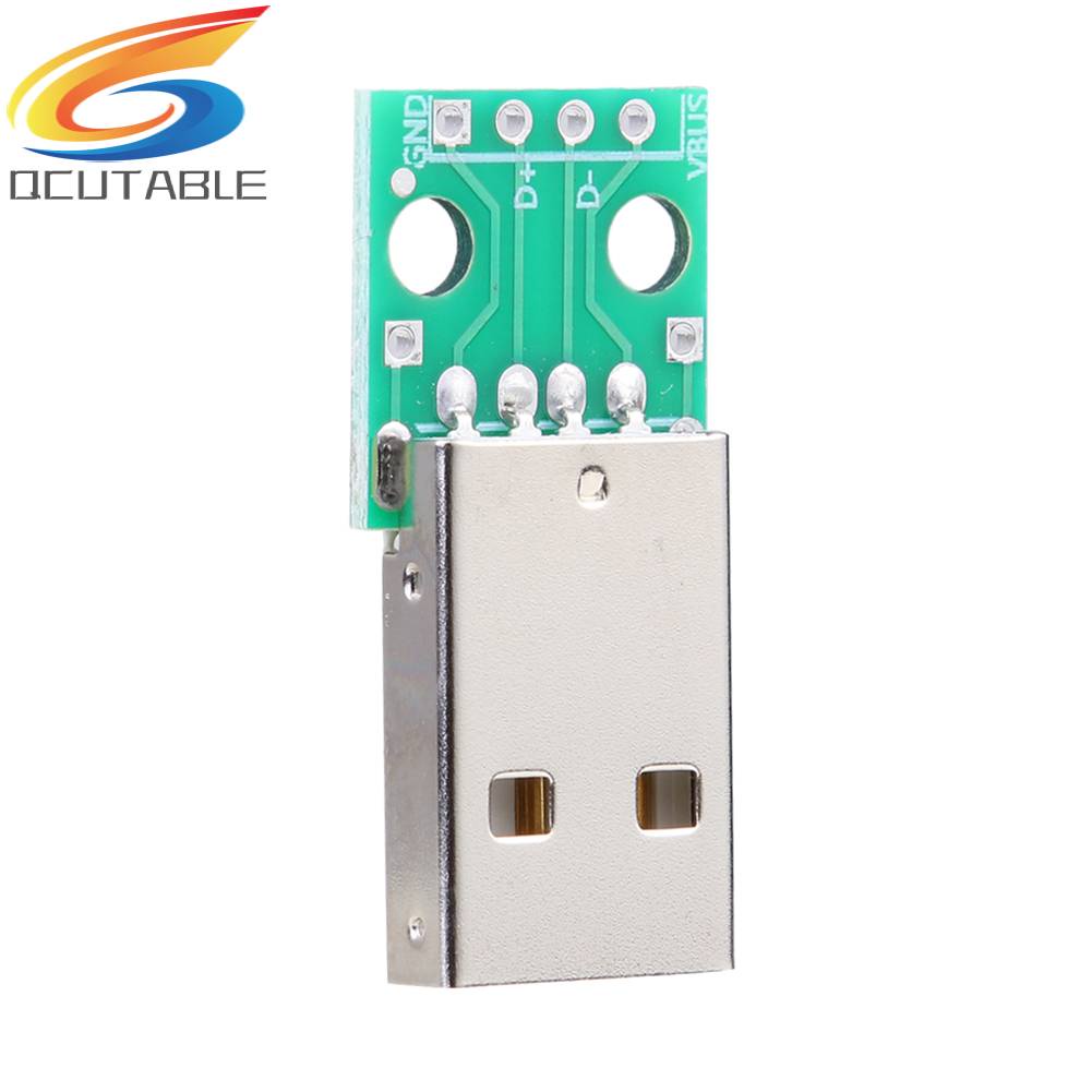 Set 10 Mô Đun Cấp Nguồn USB Loại A Đầu Đực Sang DIP 2.54mm PCB
