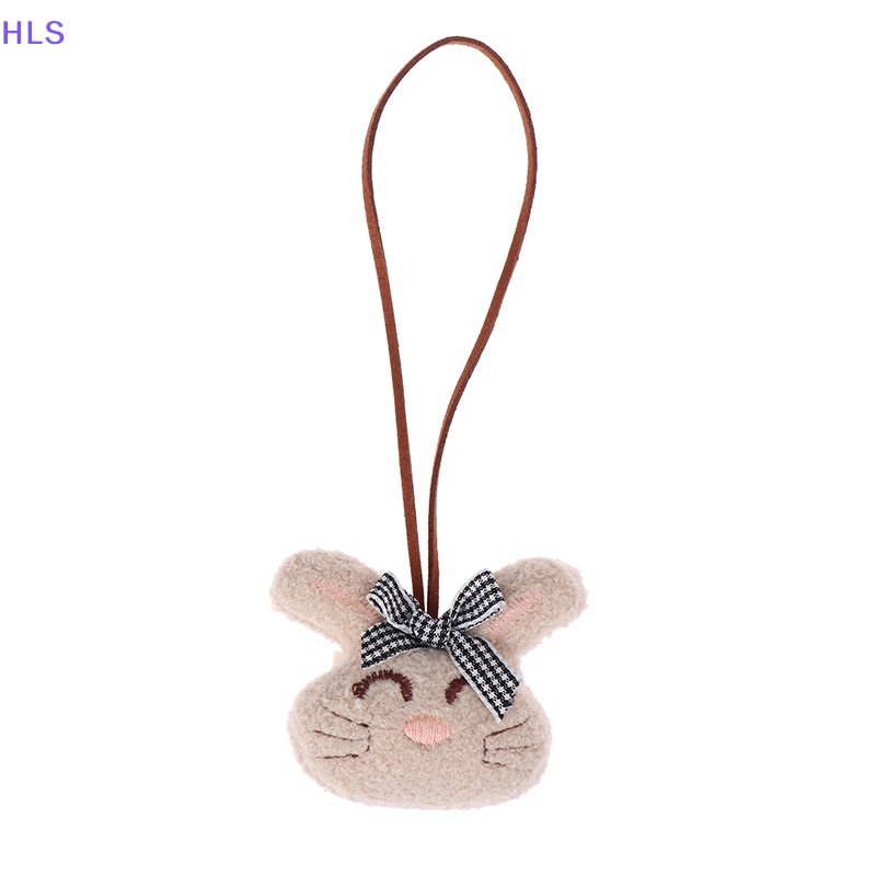 [HLS] Móc Khóa Hình Thỏ Bông Dễ Thương Có Thẻ Tên Cho Ba Lô Đi Học Trẻ Em