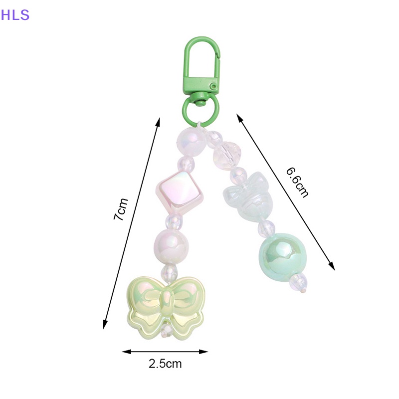 Móc Khóa Hình Nơ Bằng Acrylic Mạ Màu Sáng Tạo Dễ Thương