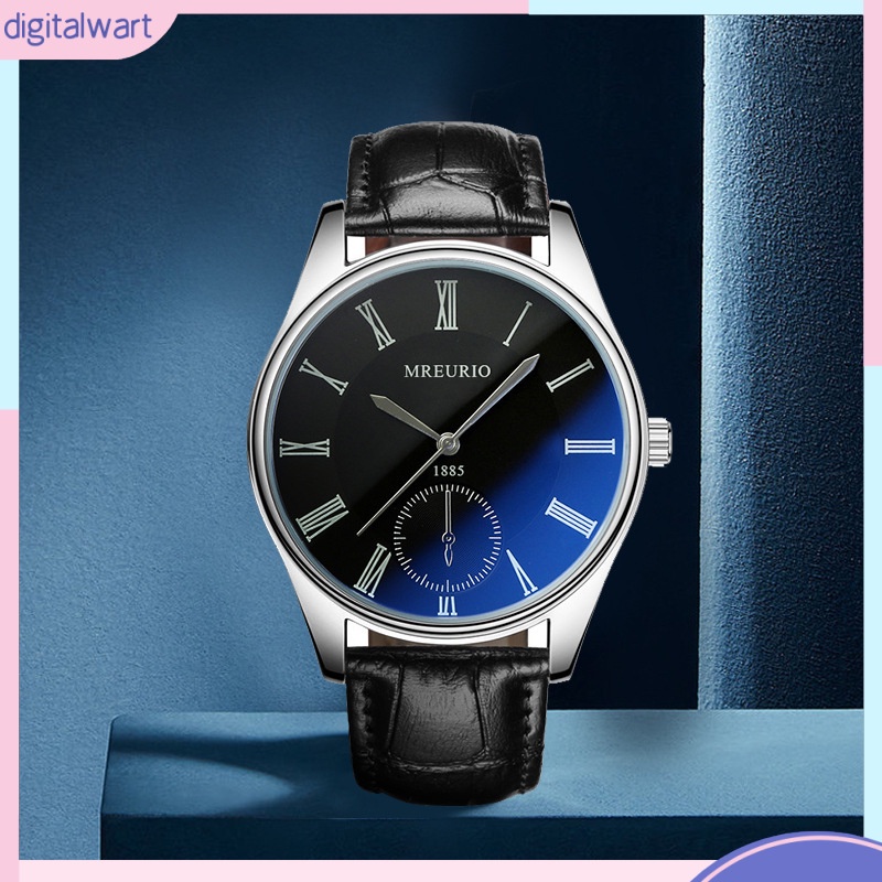 Đồng Hồ Đeo Tay Màu Xanh Dương Phong Cách Doanh Nhân Thời Trang Cho Nam