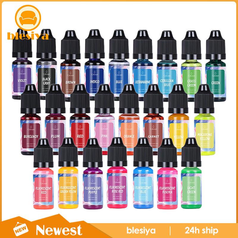 Bộ 24 Cây Nến Nhuộm Màu 10ml Chất Lượng Cao