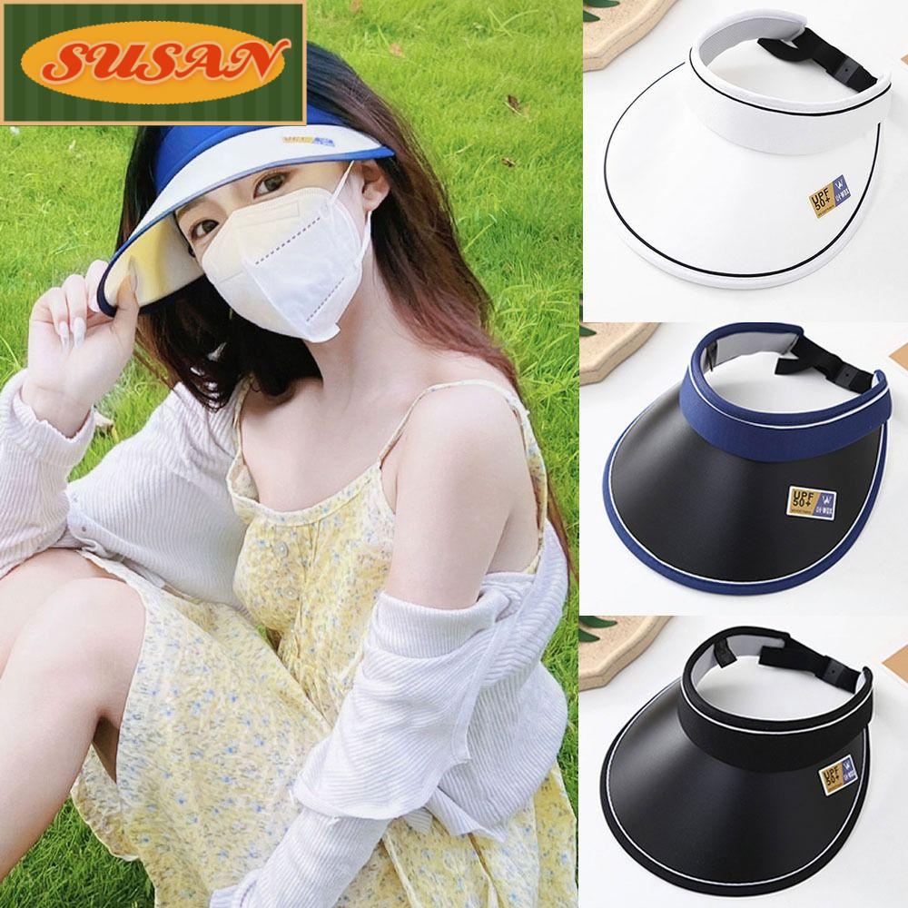 SUSANS Mũ Rộng Vành Hở Chóp Chống Tia UV Thời Trang Đi Biển Mùa Hè