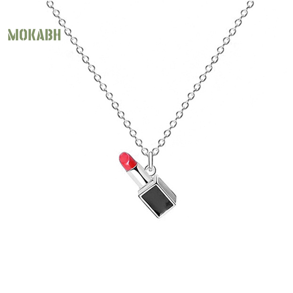 Vòng cổ Họa Tiết Hình Son Môi Theo Phong Cách Pháp