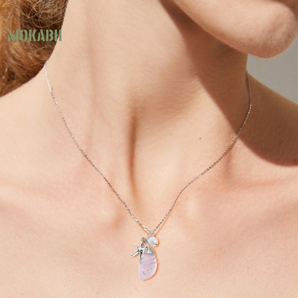 Vòng cổ Đeo Cổ Chống Mòn Chống Gỉ Có Thể Điều Chỉnh Được Kèm Mặt Dây Thời Trang Đi Biển Cho Nữ