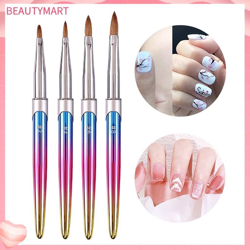 Bút Vẽ Móng Tay Đầu Mềm Tinh Tế Có Thể Tái Sử Dụng DIY