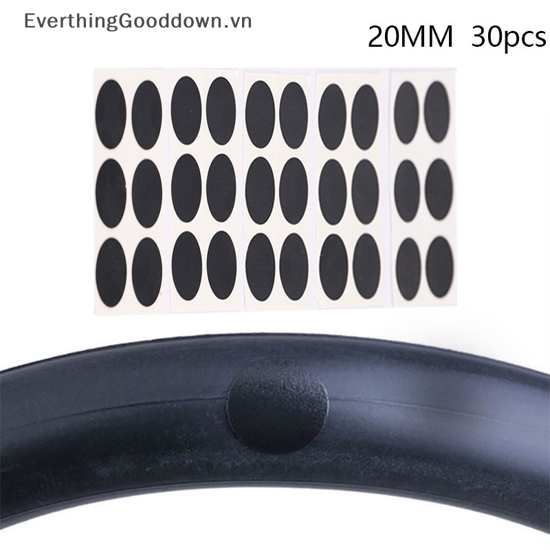 Everthinggooddown Set 30 Miếng Vá Lốp Xe Đạp Nhanh Khô Không Keo