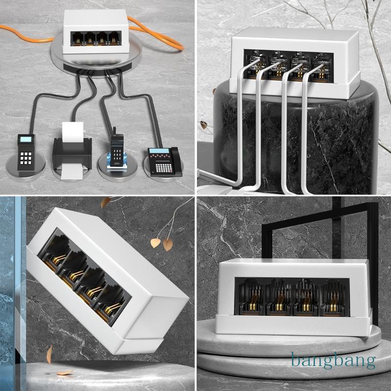 Đầu Chuyển Đổi RJ45 Sang RJ11 Netword Chất Liệu ABS Chuyên Dụng Cho Điện Thoại