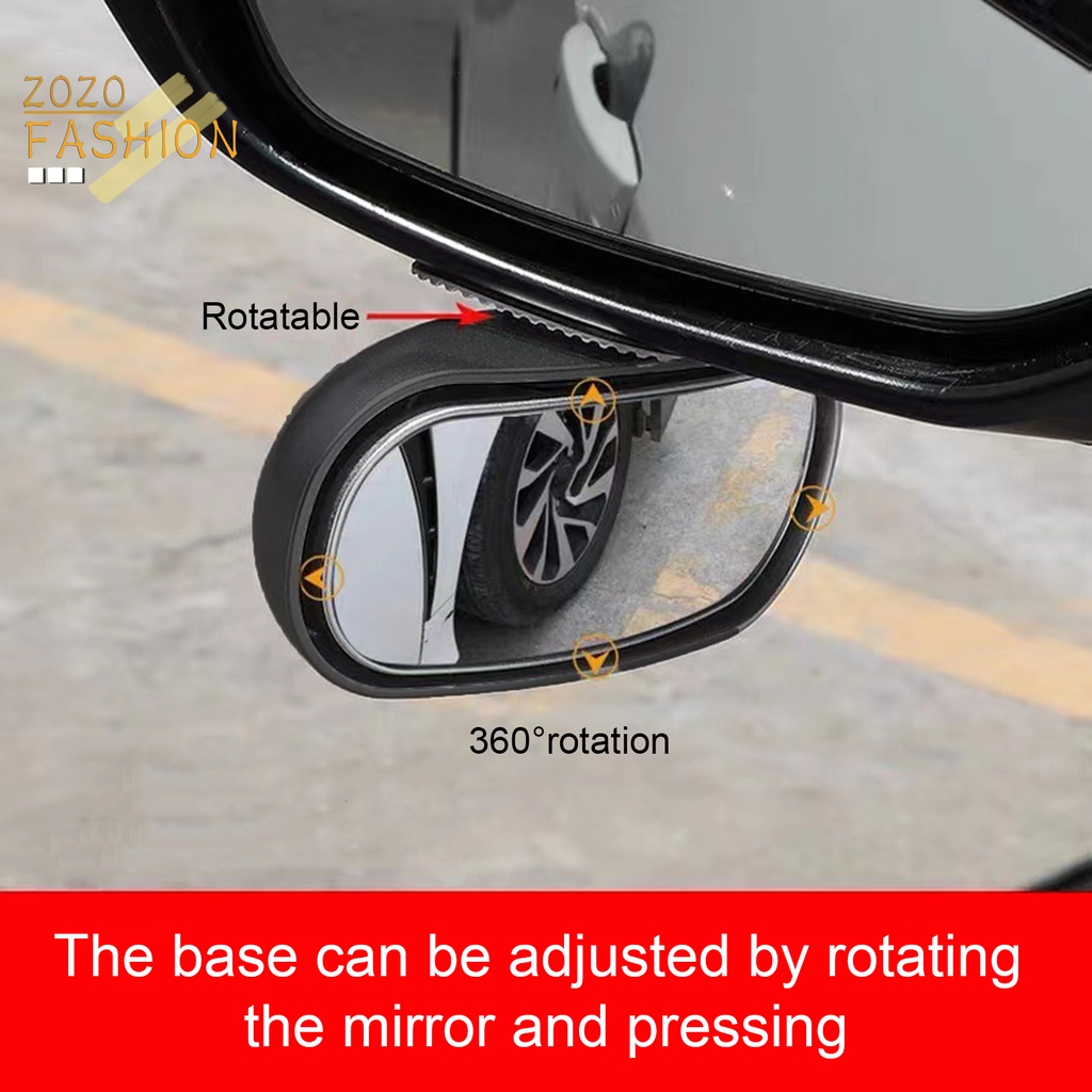 Gương Chiếu Hậu Góc Rộng Xoay 360 Độ Tùy Chỉnh Tiện Dụng Cho Xe Hơi