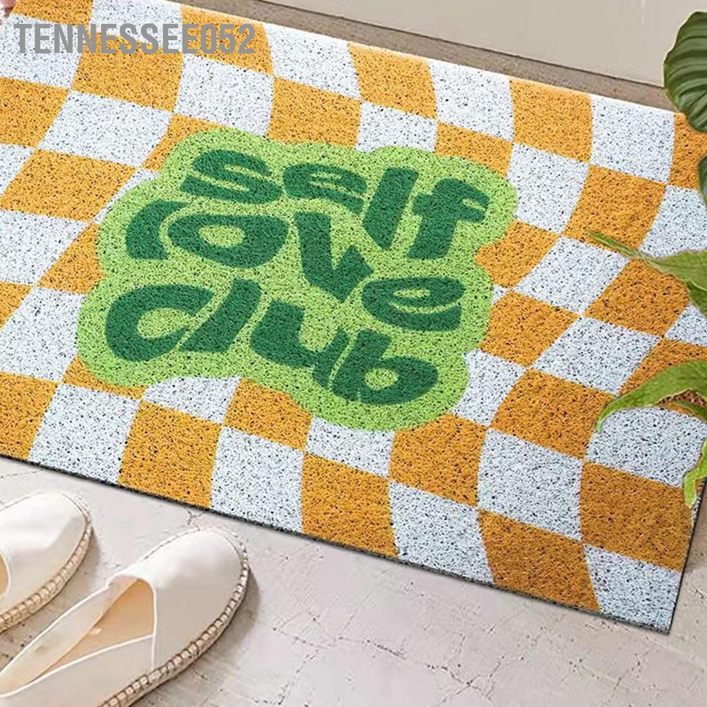 Tennessee052 Checkerboard Nhà Bếp Thảm Có Thể Giặt Hành Lang Nhập Chống Trơn Trượt Lối Vào Chạy Cho Gia Đình Hàng Văn Phòng