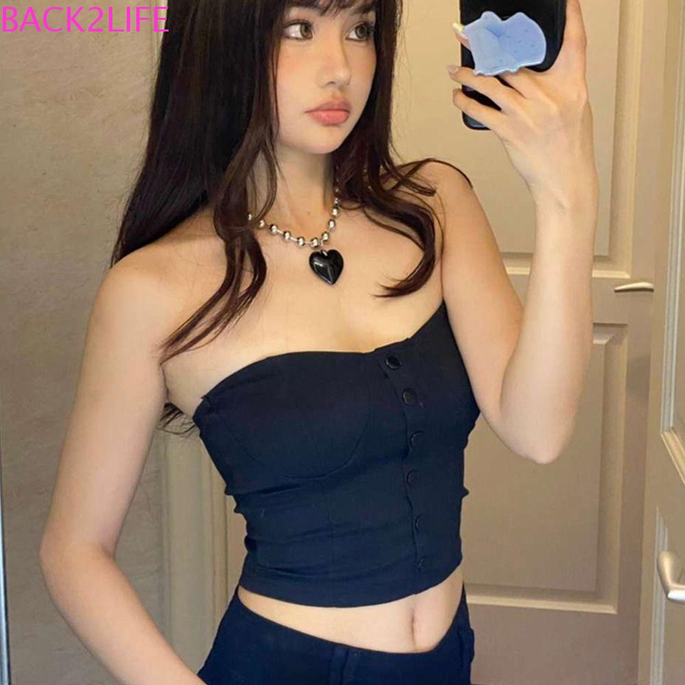 BACK2LIFE Vòng cổ Hợp Kim Đính Hạt Thiết Kế Tinh Tế Thời Trang Cho Nữ