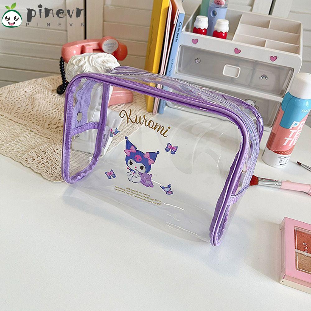 PINEVN Túi Đựng Bút Trong Suốt Chống Thấm Nước Thiết Kế Đáng Yêu Cho Trẻ Em