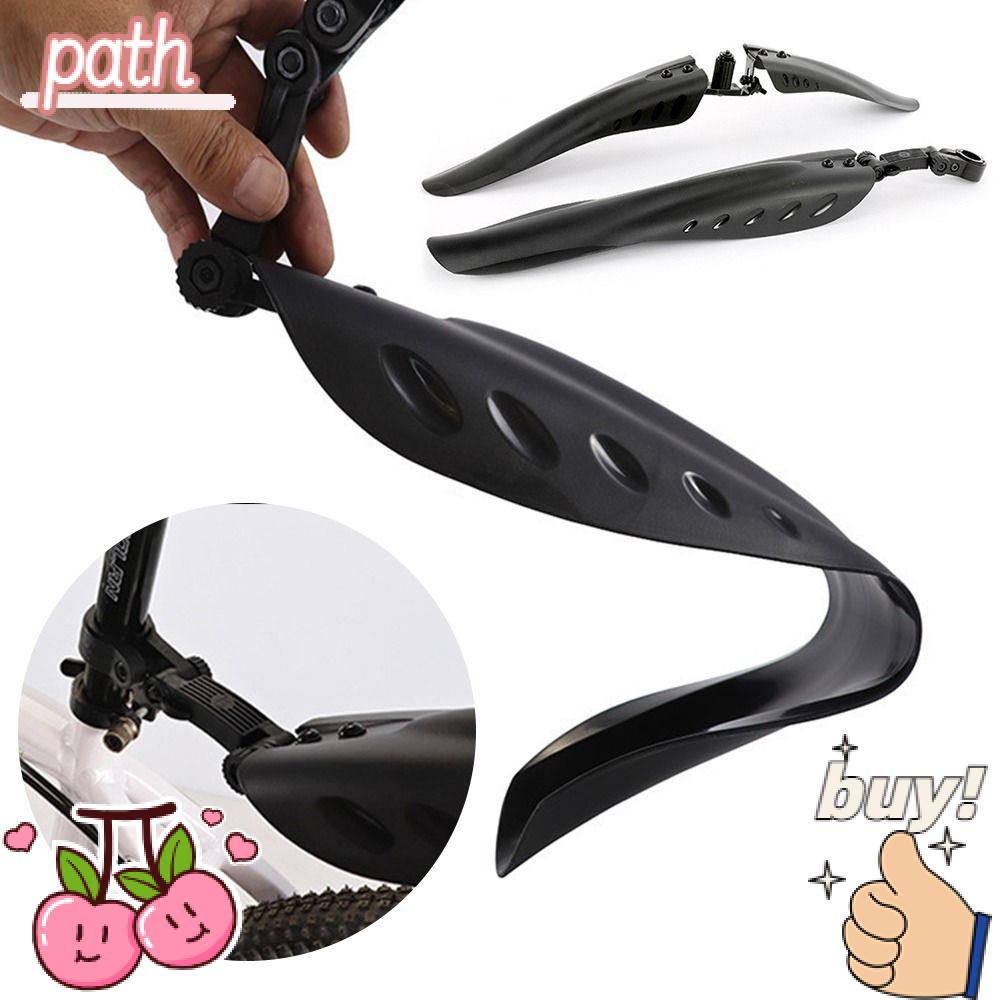 1 Bộ Dè Chắn Bùn Trước Và Sau Bằng Nhựa Màu Đen Cho Xe Đạp Leo Núi