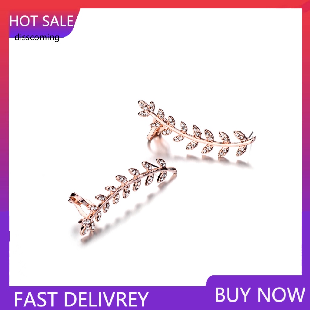 Sl| Khuyên Tai Đính Đá Thời Trang Mới Phổ Biến