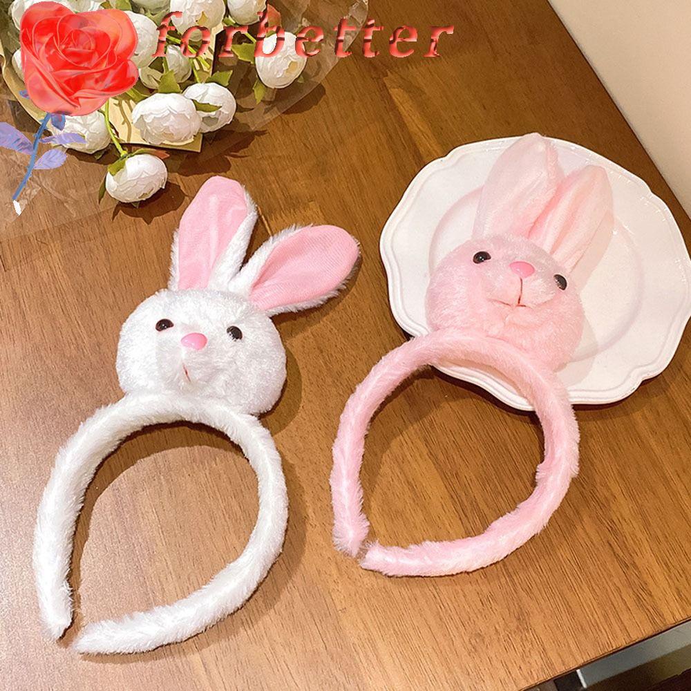 FORBETTER Băng Đô Cài Tóc Hình Thỏ Hoạt Hình Dễ Thương Cho Nữ