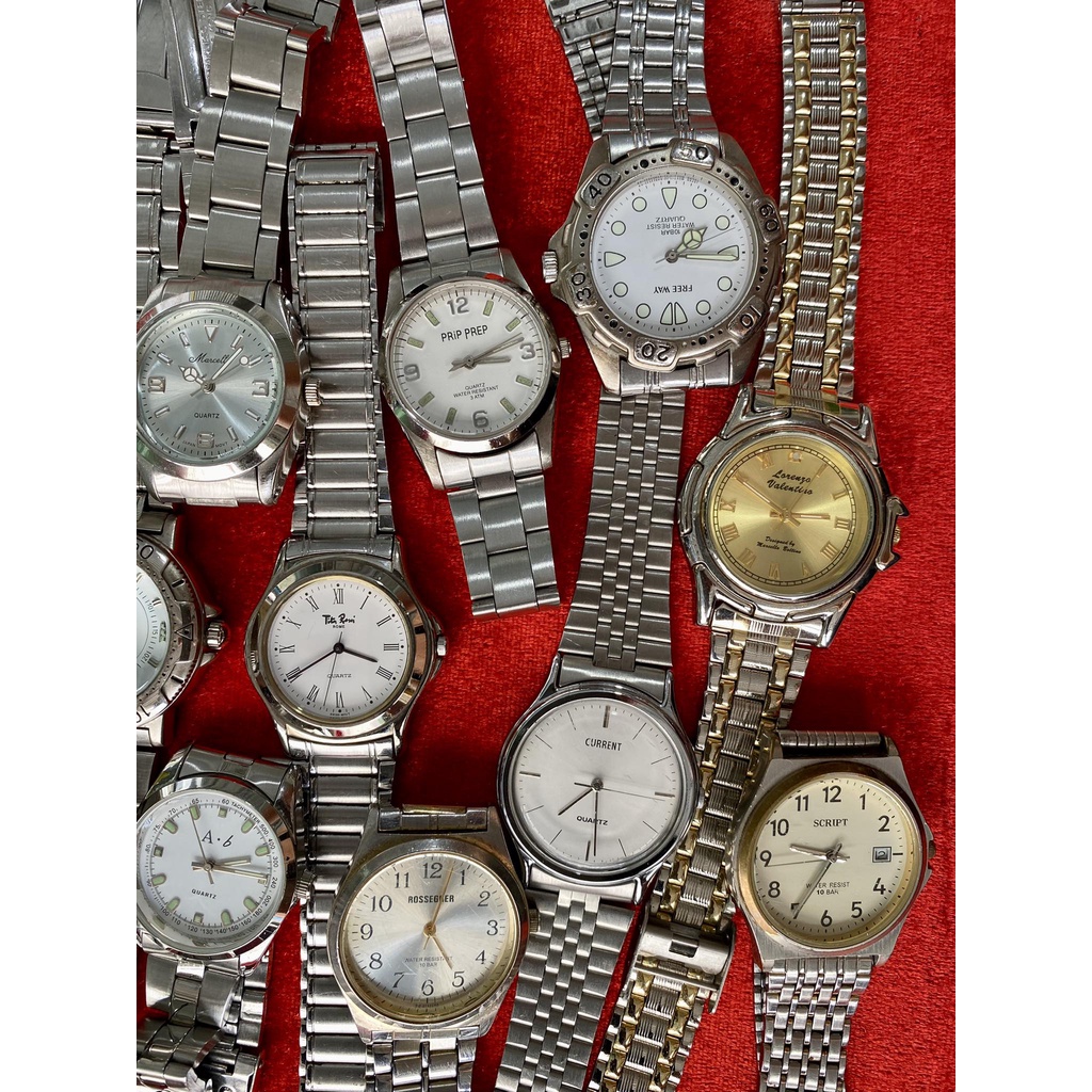 Đồng hồ nữ tay to size 32~38mm, một số nam tay nhỏ đeo được, thép không rĩ sáng bóng 2hand, vintage bãi Nhật