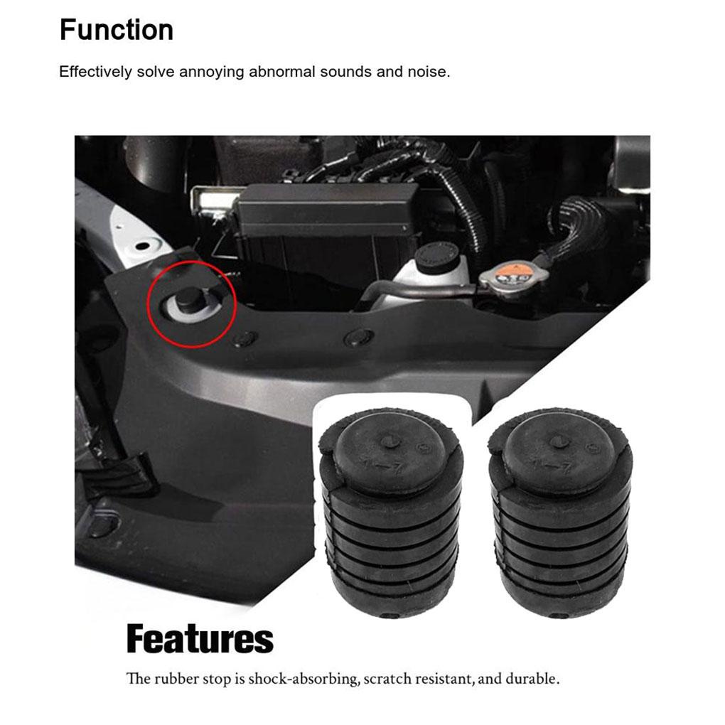 Set 2 Đệm Giảm Xóc Trọng Lượng Nhẹ Chống Trầy Dành Cho Động Cơ Xe Hơi