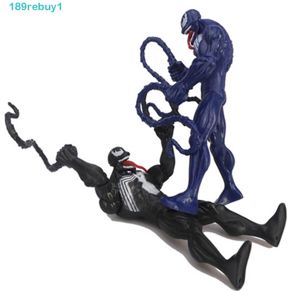 REBUY1 Mô Hình Nhân Vật Venom Bằng Nhựa PVC Màu Đen Kích Thước 16cm